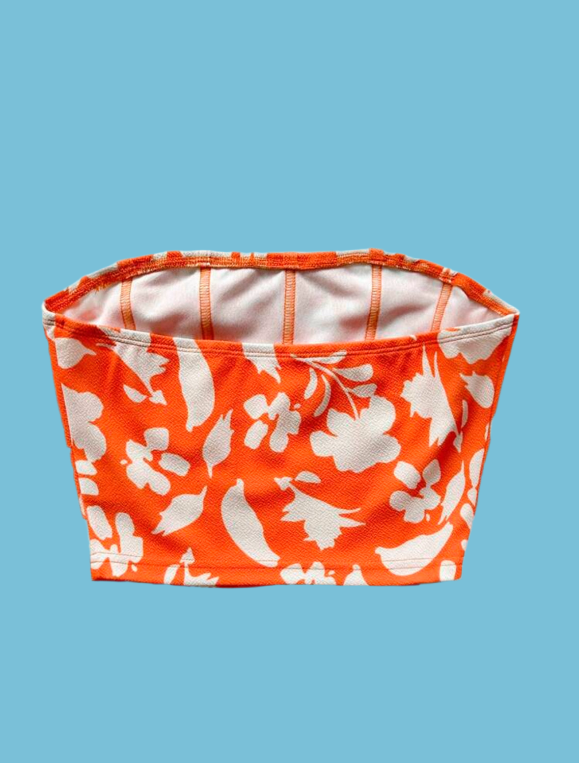 Floral Print Tube Top